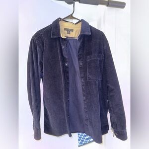 Men’s Medium Banana Republic Navy Corduroy Shirt Jacket